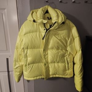 TNA Bright Yellow Puffer Jacket